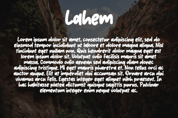 Lahem Font PNG with transparent background - Preview 2