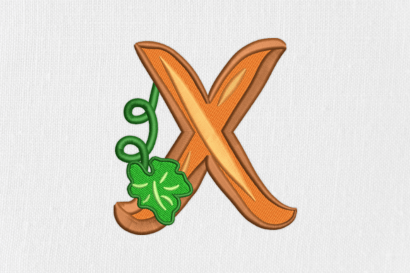 Letter X Autumn Monograms · Creative Fabrica