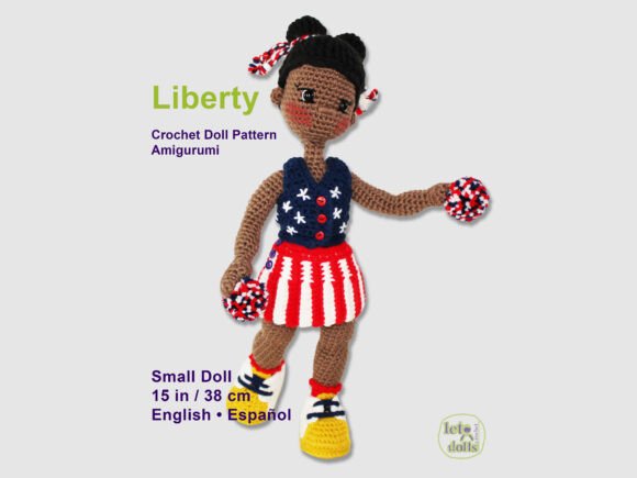 Liberty – Small Crochet Doll Pattern PDF