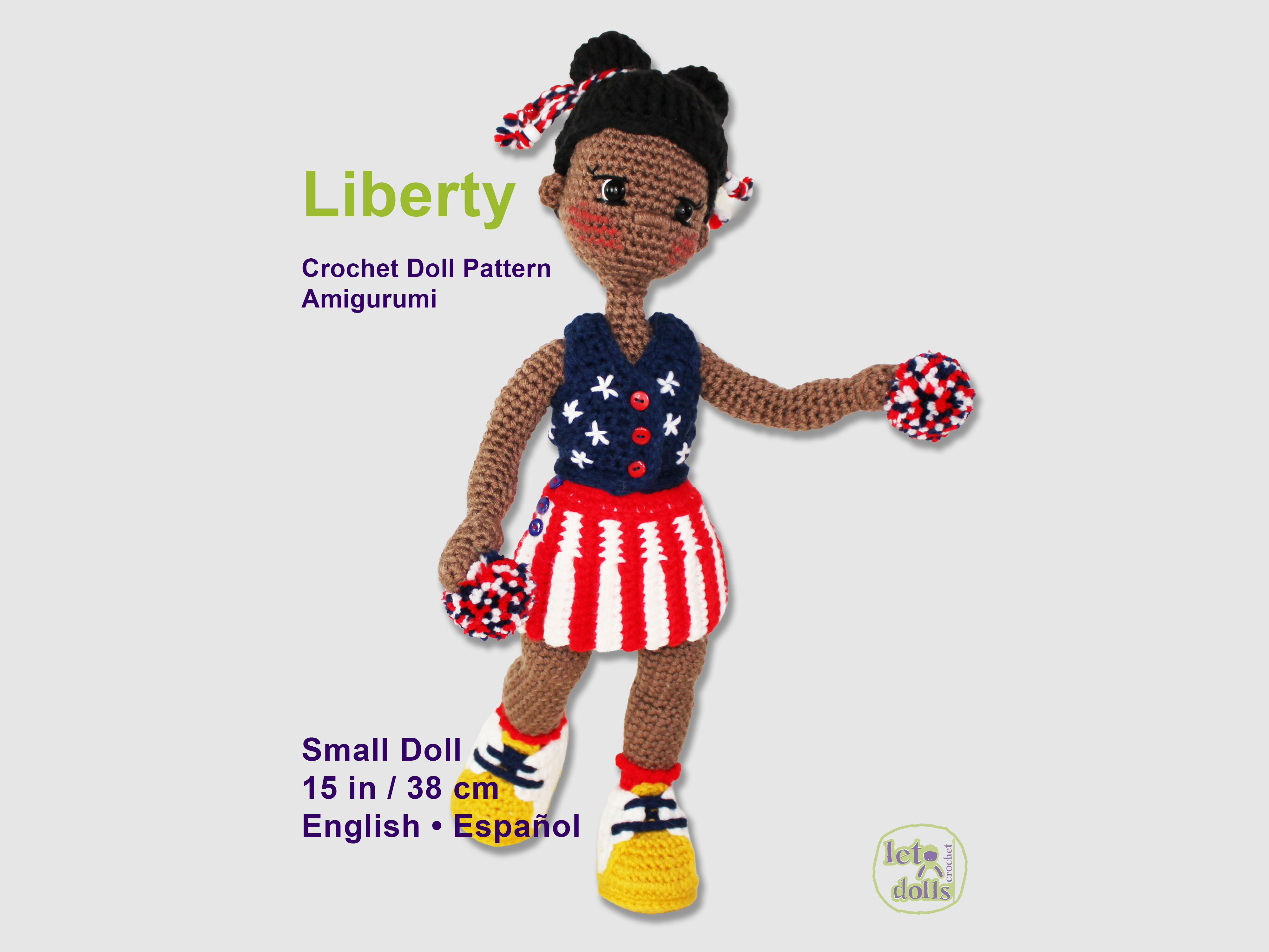 Liberty – Small Crochet Doll Pattern PDF