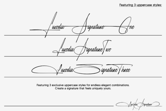 Luxodia Signature Font PNG with transparent background - Preview 1