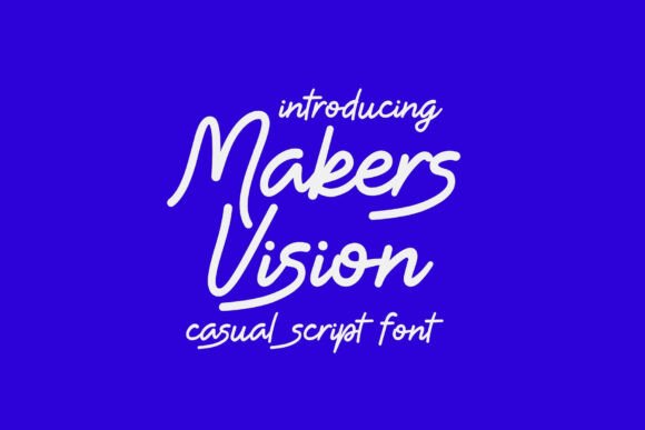 Makers Vision Font PNG with transparent background - Preview 2