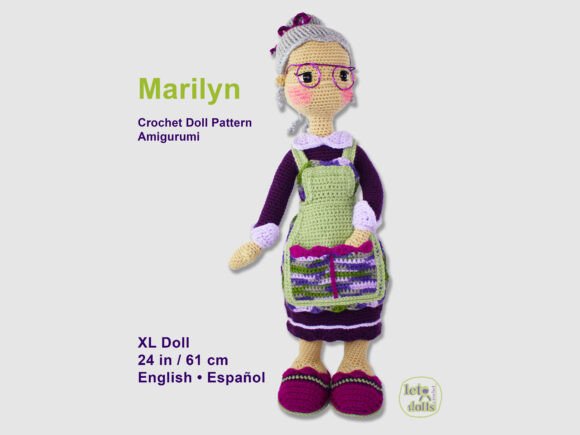 Marilyn Extra Large Crochet Doll