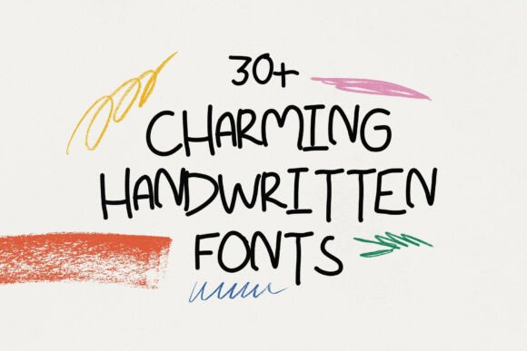 Messy Type Bundle Font PNG with transparent background - Preview 3