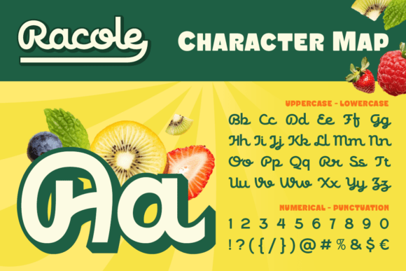 Racole Font PNG with transparent background - Preview 1