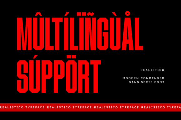 Realistico Font PNG with transparent background - Preview 2
