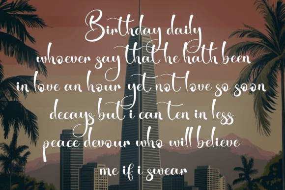 Rolling Delighting Font PNG with transparent background - Preview 3