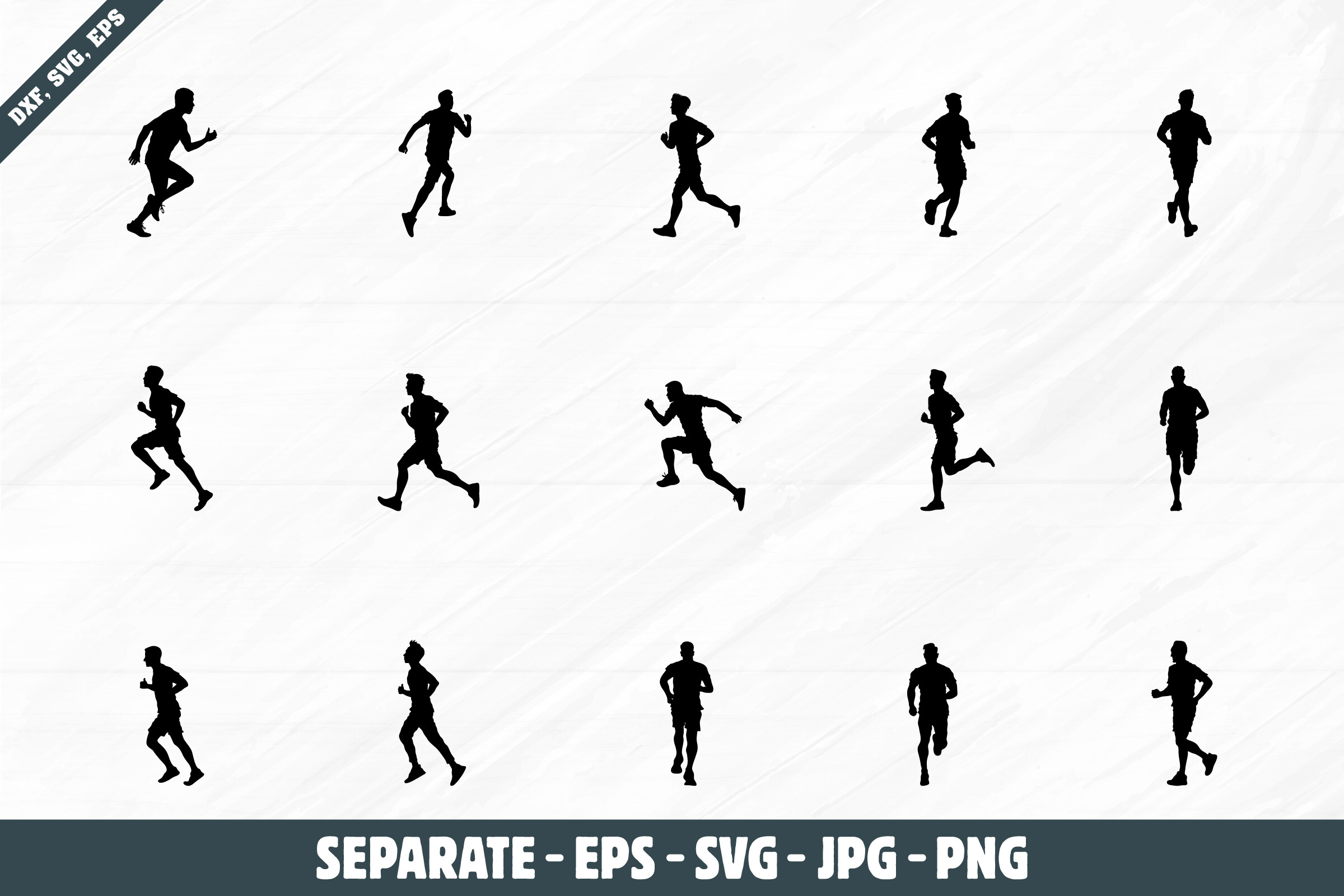 Running Man Svg, Man Running Silhouettes Graphic by Design_Lands ...
