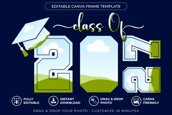 Senior 2027 Canva Photo Frame Template