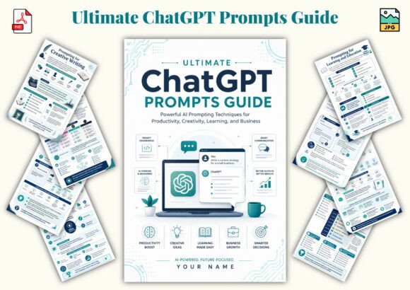 Ultimate ChatGPT Prompts Guide Graphic KDP Interiors By KDPLab