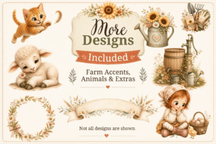 Watercolor Farm Clipart Bundle Graphic by TangledUpWithInk · Creative ...