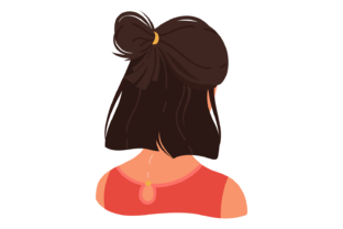 Woman Back View. Female Character Avatar Graphic by yummybuum ...