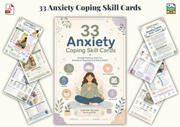 33 Anxiety Coping Skill Cards