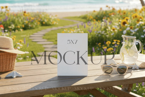Aesthetic Summer Card Mockup