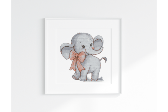 Baby Elephant Cross Stitch Pattern