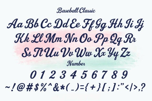 Baseball Classic Font - Preview 1