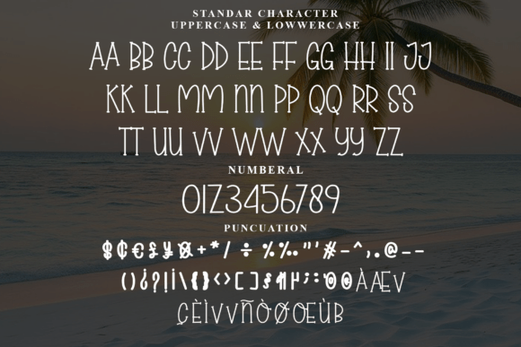 Beach Nature Font - Preview 3