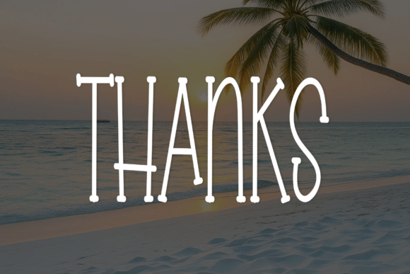 Beach Nature Font - Preview 4