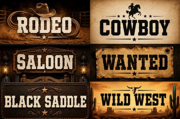 Black Saddle Font - Preview 1