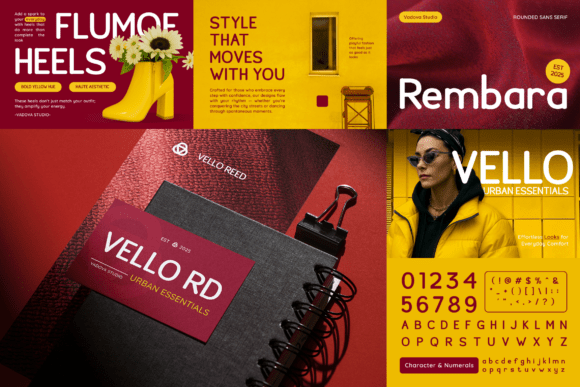 Bold Rounded Font PNG with transparent background - Preview 3