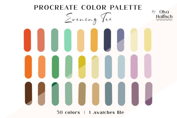 Bright Natural Procreate Palette
