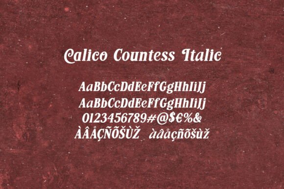 Calico Countess Font - Preview 6