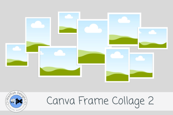 Canva Frame Collage 2 editable milestone photo layout
