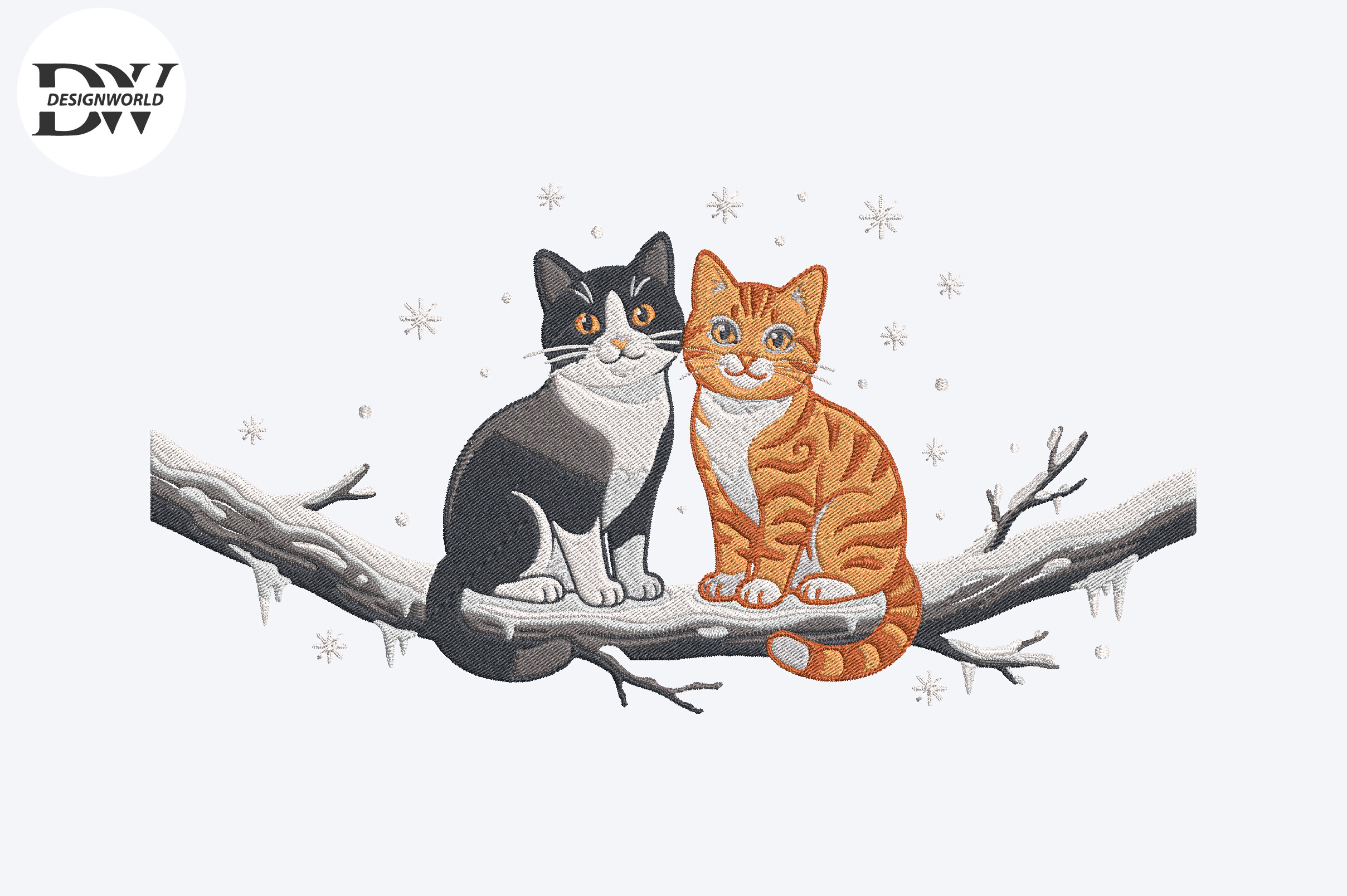 Cat Embroidery Design