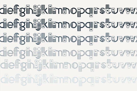 Central Patriot Font PNG with transparent background - Preview 4