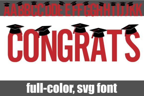 Congrats Color Font - Preview 3