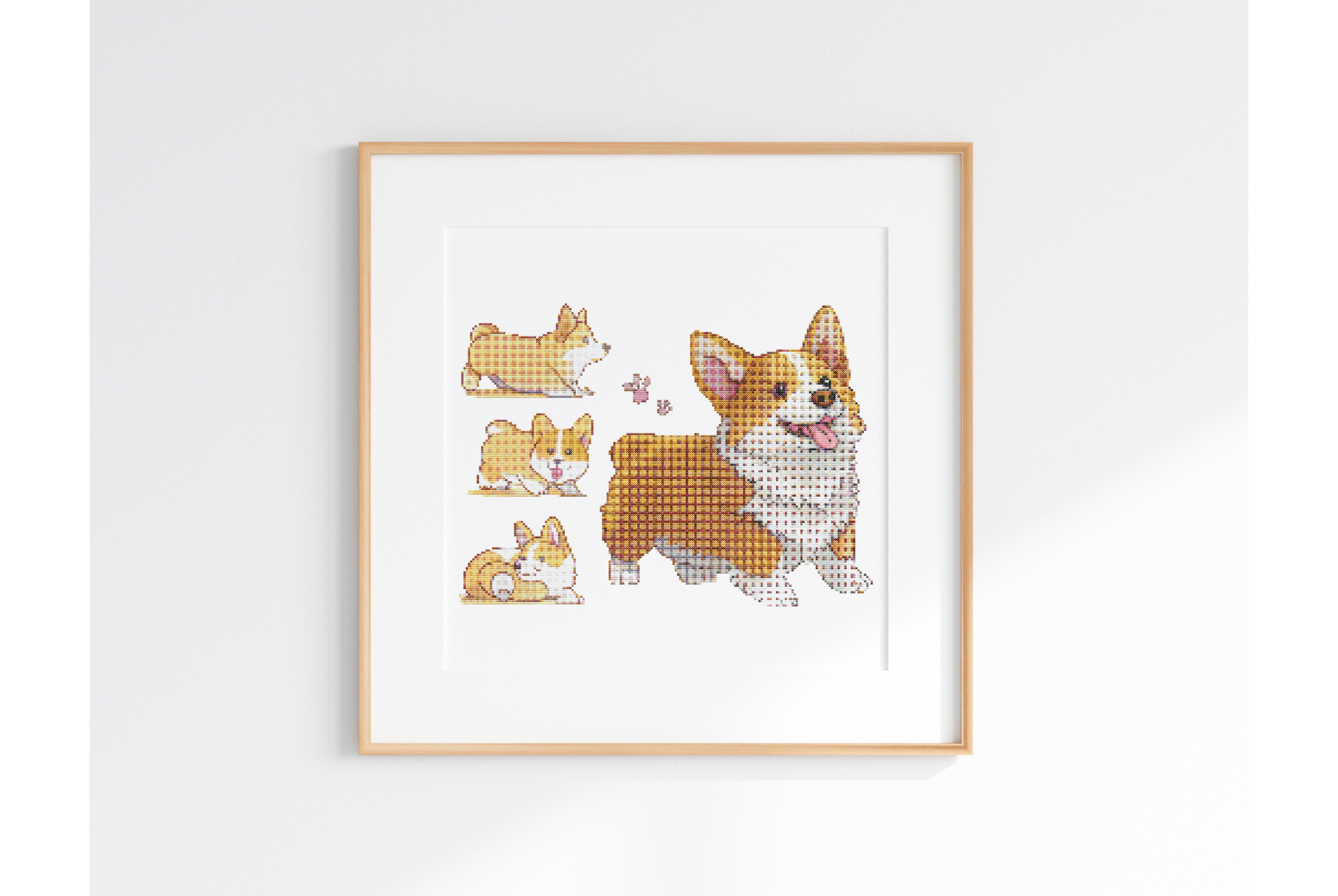 Corgi Cross Stitch Pattern