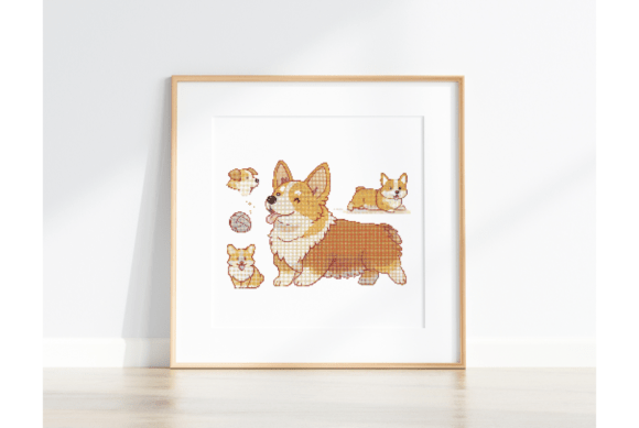 Corgi Dog Cross Stitch Pattern