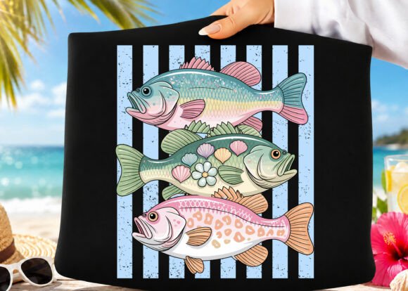Cute Pastel Fish Coquette Fishing PNG Graphic Illustrations By GraphicTech360