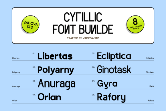Cyrillic Font - Preview 1