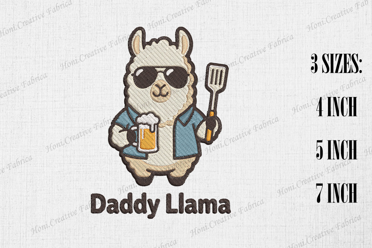 Daddy Llama Happy Father's Day