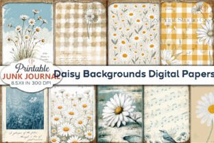 Daisy Backgrounds Digital Papers Graphic by CozyPrint Studio Co ...