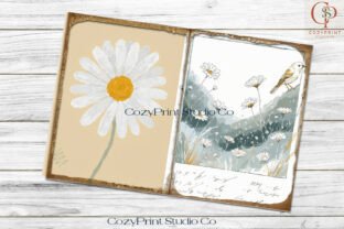 Daisy Backgrounds Digital Papers Graphic by CozyPrint Studio Co ...