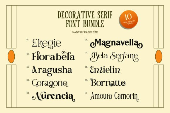 Decorative Serif Font - Preview 1