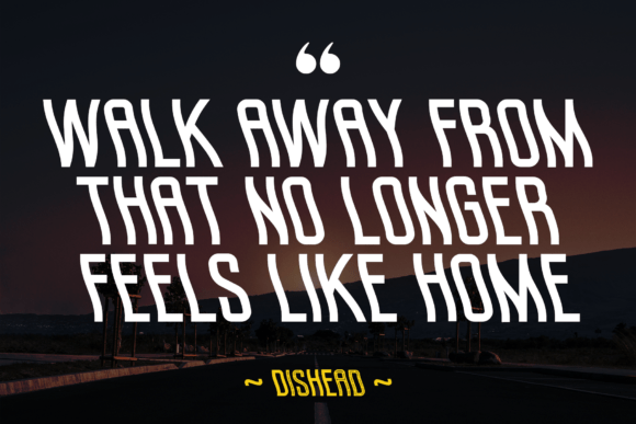 Dishead Font - Preview 5