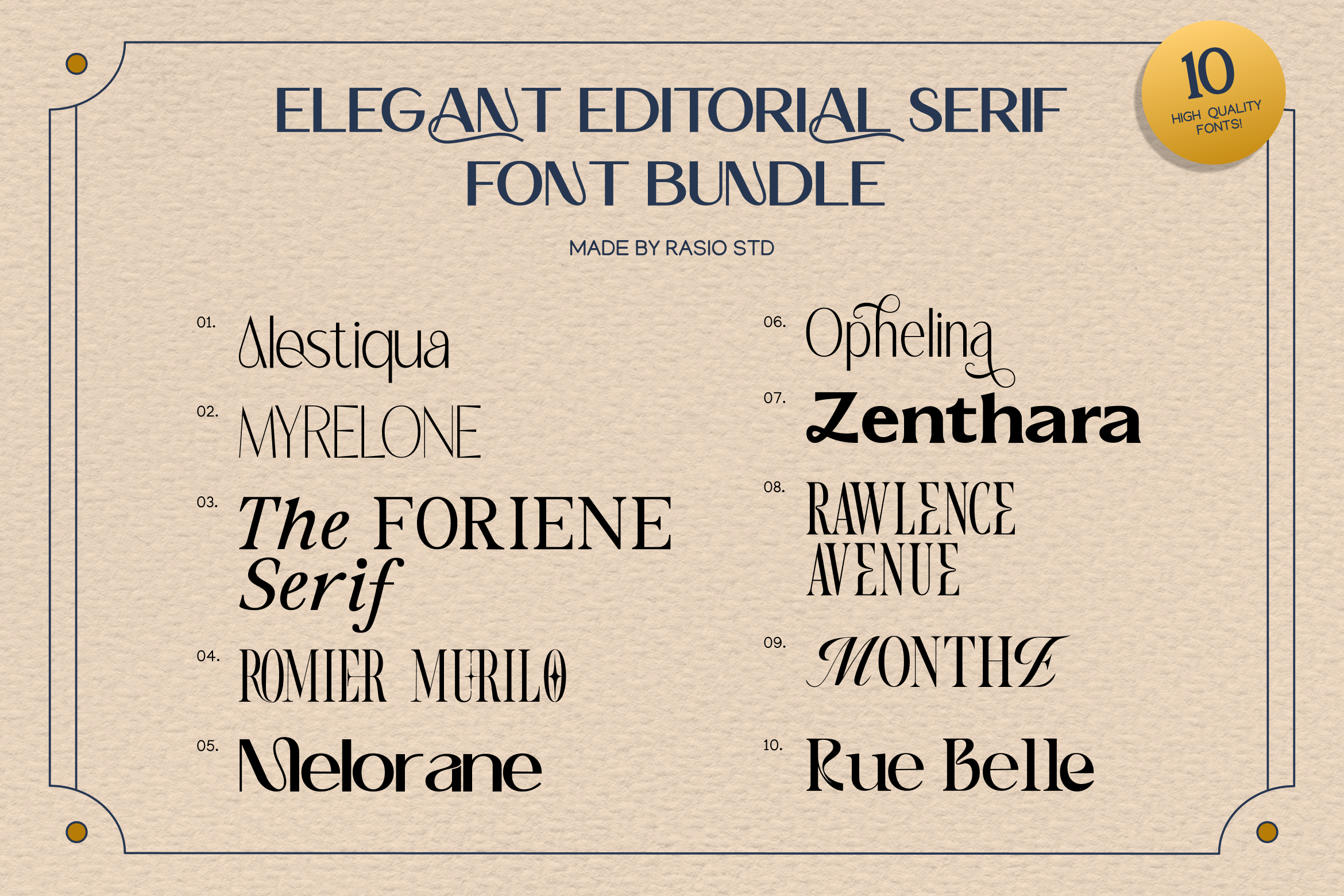 Elegant Editorial Font - photo 2