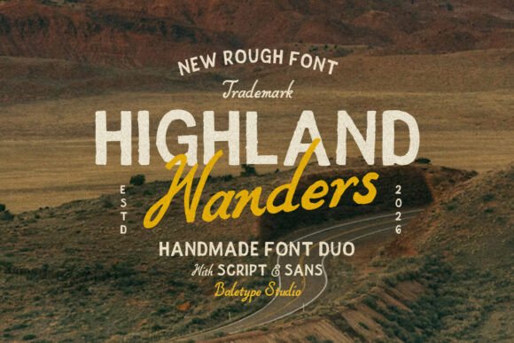 Highland Wanders Sans Serif Font By baletype