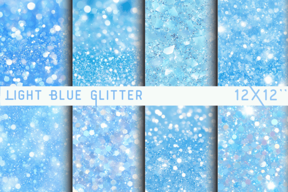 Light Blue Glitter Background