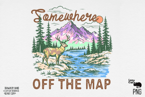 Outdoor mountain summer PNG for Cricut sublimation shirts tumblers and hiker stickers