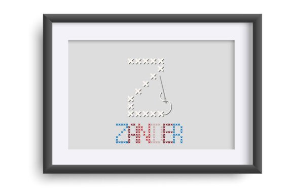 Patriotic Cross Stitch Font PNG with transparent background - Preview 3