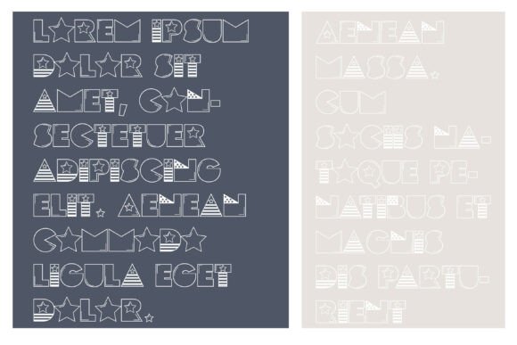 Pog Patriot Font PNG with transparent background - Preview 3