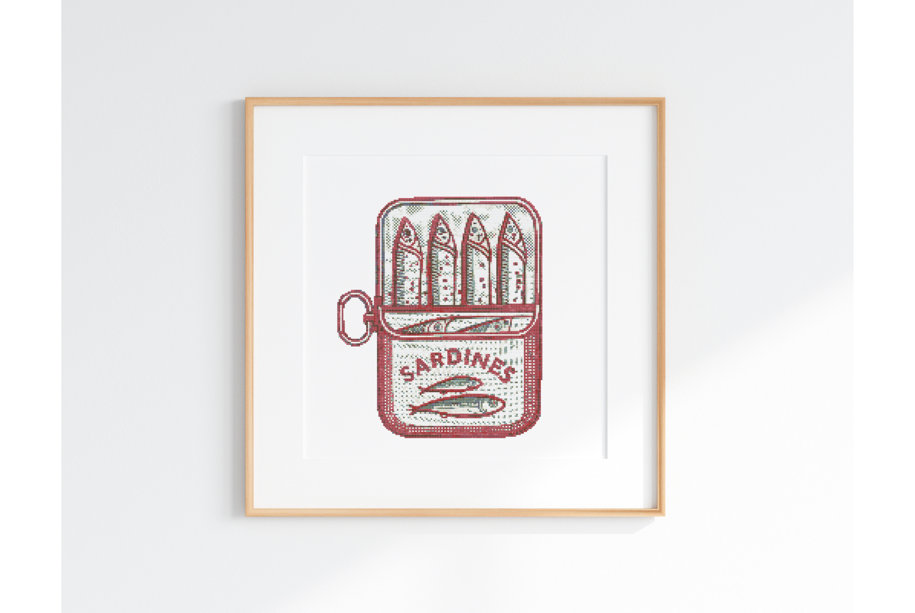 Sardine Can Cross Stitch Pattern