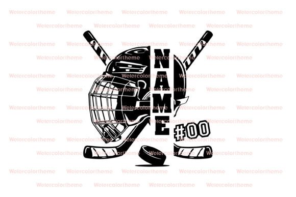Vintage Hockey Sticks Sports SVG