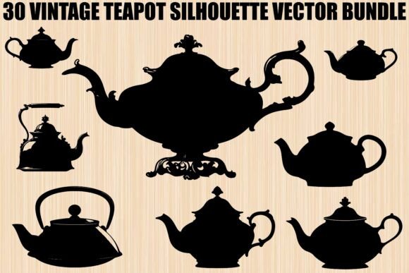 Vintage Teapot SVG Bundle