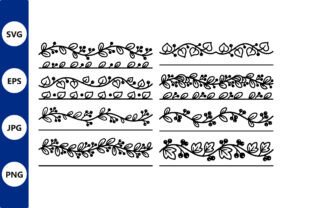 Botanical vine borders decorative line