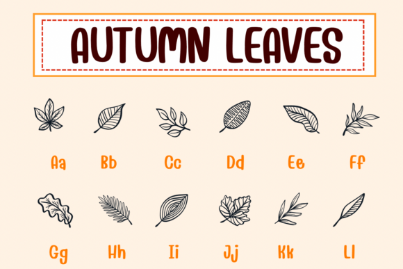 Autumn Leaves Font - Preview 1